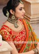 Patola Style Orange Designer Saree